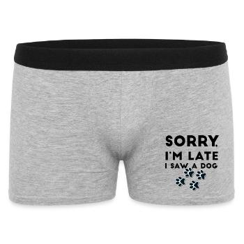 Pawprint Quartet Outline - Men's Boxer Shorts - heather grey - Front