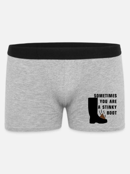 Sometimes you are a stinky boot - Men's Boxer Shorts - heather grey