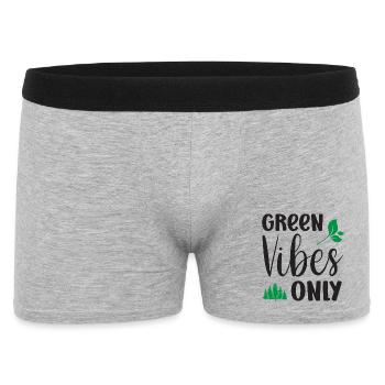 Green Vibes Only - Men's Boxer Shorts - heather grey - Front