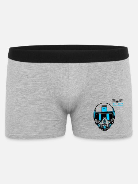 Drohnenpilot 2 - Männer Boxer Shorts - Grau meliert