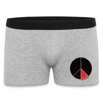 Paix à Gaza - Boxer Homme - gris chiné - Devant