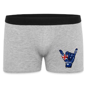 Drapeau de l’Australie Symbole de surf utilisé - Boxer Homme - gris chiné - Devant