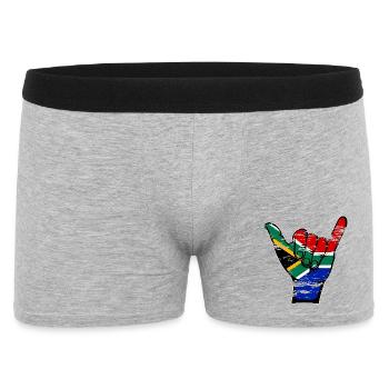 South Africa Flag Surfing Symbol Used - Men's Boxer Shorts - heather grey - Front