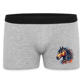 Horse - Men's Boxer Shorts - heather grey - Front