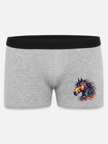Cheval - Boxer Homme - gris chiné