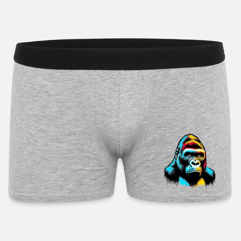 Gorilla - Männer Boxer Shorts - Grau meliert