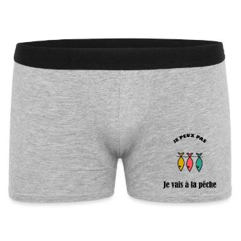 I CAN'T, I'M GOING FISHING - Men's Boxer Shorts - heather grey - Front