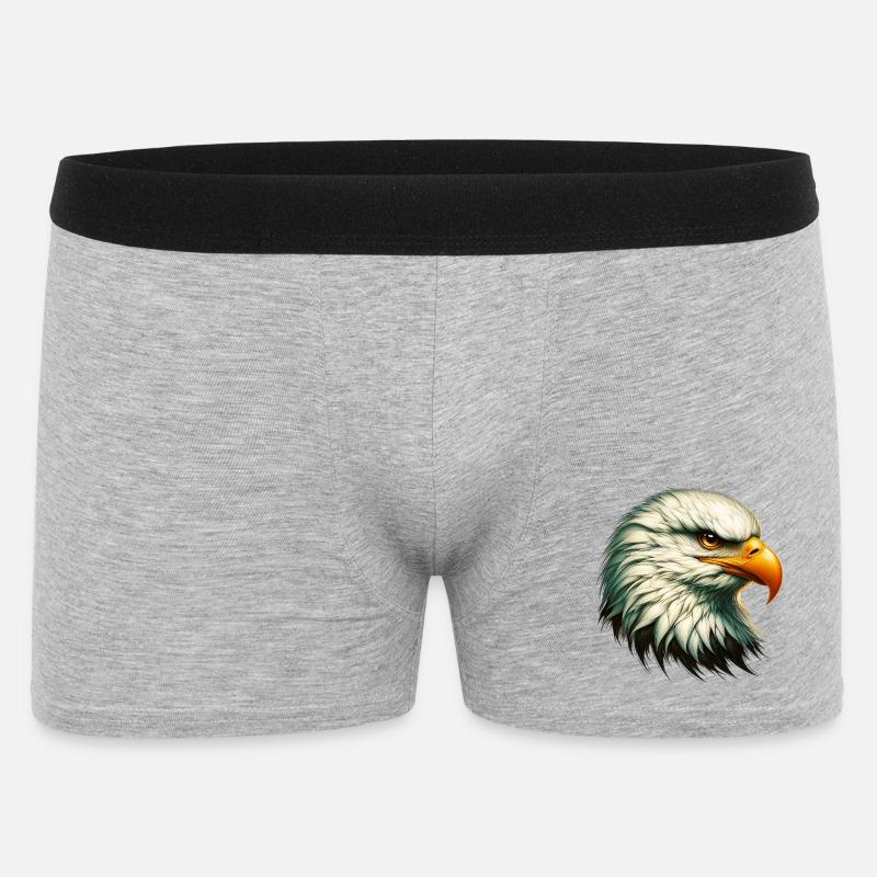 Adler - Männer Boxer Shorts - Grau meliert