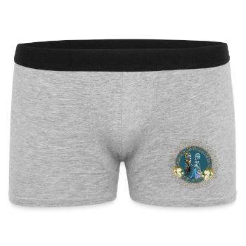 Le joli couple de squelettes de style gothique - Boxer Homme - gris chiné - Devant
