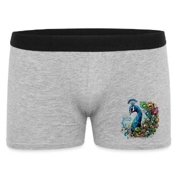 Paon - Boxer Homme - gris chiné - Devant