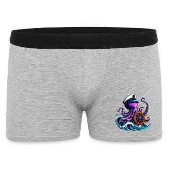 Pieuvre - Boxer Homme - gris chiné - Devant