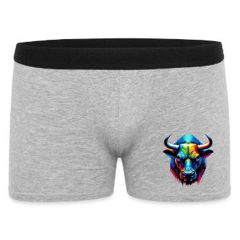Bull - Men's Boxer Shorts - heather grey - Front