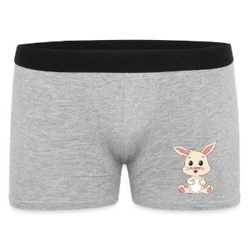 Rabbit Rabbit - Men's Boxer Shorts - heather grey - Front