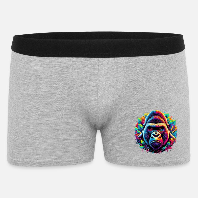 Gorilla - Männer Boxer Shorts - Grau meliert