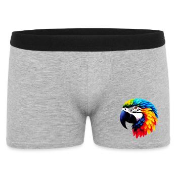 Parrot - Men's Boxer Shorts - heather grey - Front