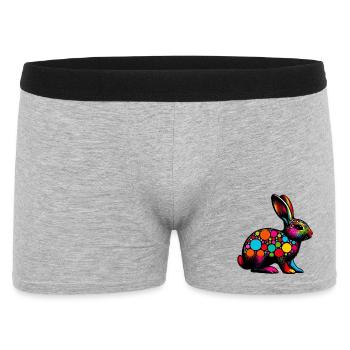 Lapin - Boxer Homme - gris chiné - Devant