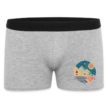 Mountains - Men's Boxer Shorts - heather grey - Front