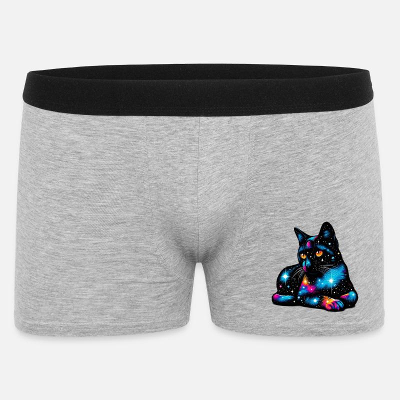 Cat - Men's Boxer Shorts - heather grey