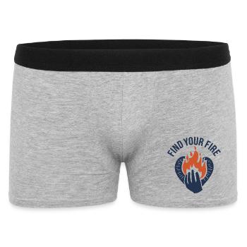 Find Your Fire Flame - Men's Boxer Shorts - heather grey - Front