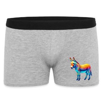 Esel-Maultier - Männer Boxer Shorts - Grau meliert - Vorne
