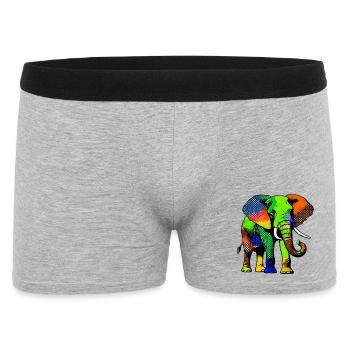 Éléphant - Boxer Homme - gris chiné - Devant