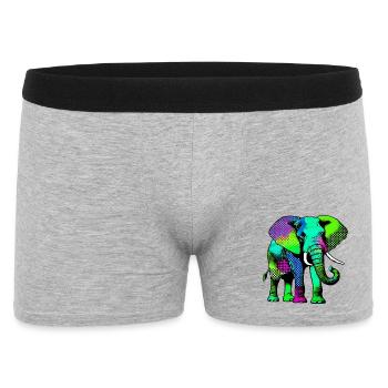Éléphant - Boxer Homme - gris chiné - Devant