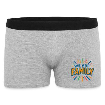 We are Family 1 - Men's Boxer Shorts - heather grey - Front