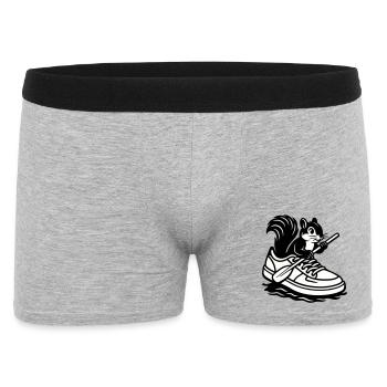 Squirrel in sneakers! - Men's Boxer Shorts - heather grey - Front