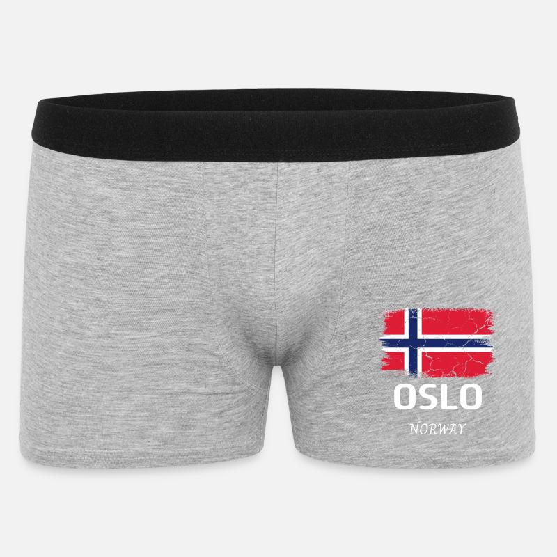 Oslo - Männer Boxer Shorts - Grau meliert