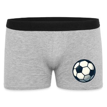 Kugelball Muster Fußball - Männer Boxer Shorts - Grau meliert - Vorne