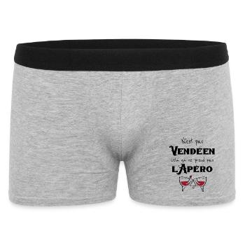 n'est pas vendeen - Boxer Homme - gris chiné - Devant