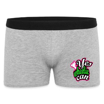 Wheelie Streetstyle Design - Men's Boxer Shorts - heather grey - Front