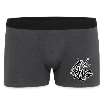 Lettrage King Graffiti - Boxer Homme - charbon - Devant