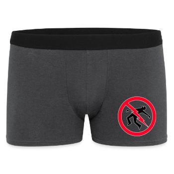 Lightning  Warning - Men's Boxer Shorts - charcoal grey - Front
