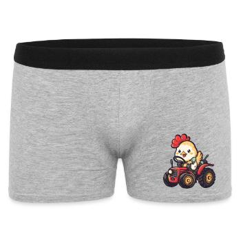 Éleveur de tracteurs de poulet - Boxer Homme - gris chiné - Devant