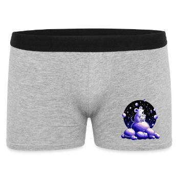 Souris de rêves de lune avec bubble tea - Boxer Homme - gris chiné - Devant