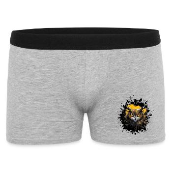 Owl Night Owl Splatter - Men's Boxer Shorts - heather grey - Front