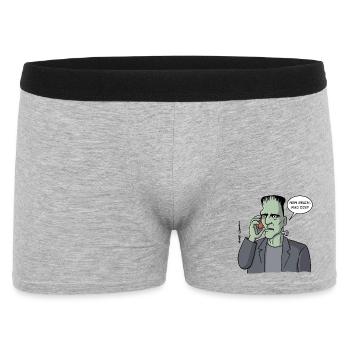 New brain, who dis? - Men's Boxer Shorts - heather grey - Front