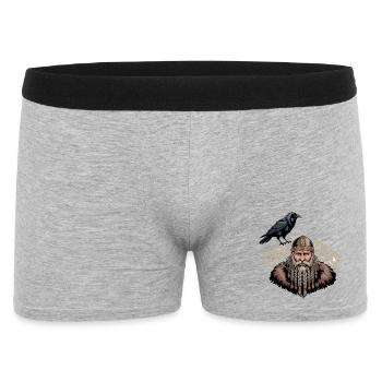 Légende viking viking marin Odin Raven Fighter - Boxer Homme - gris chiné - Devant
