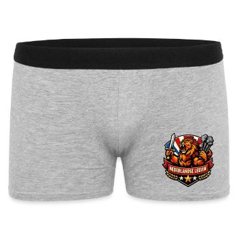 Lion hollandais avec épée et fumée - Boxer Homme - gris chiné - Devant