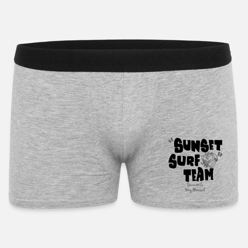 Der Sommer ist sehr angenehm - Männer Boxer Shorts - Grau meliert