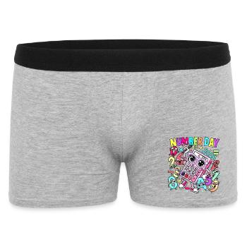 Calculateur Kaleido du Jour des Numéros 2026 - Boxer Homme - gris chiné - Devant