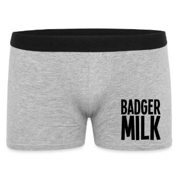 Lait de blaireau uniquement - Boxer Homme - gris chiné - Devant
