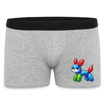 Petit chien ballon mignon - un chien mignon fait de ballons - Boxer Homme - gris chiné - Devant