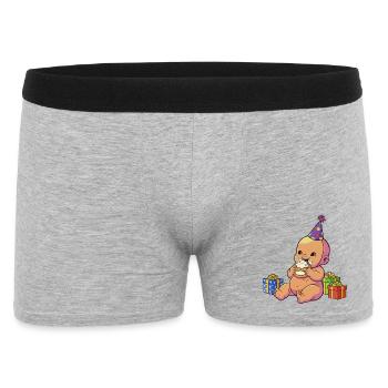 Birthday Cupcake Baby - Men's Boxer Shorts - heather grey - Front