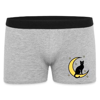 Cat Moon Stars Witchcraft - Men's Boxer Shorts - heather grey - Front