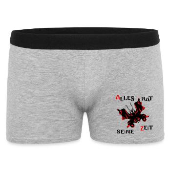 Schmetterling - Männer Boxer Shorts - Grau meliert - Vorne
