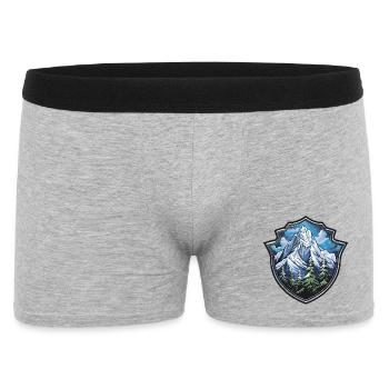 Mountains - Men's Boxer Shorts - heather grey - Front