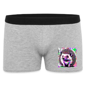 hedgehog - Men's Boxer Shorts - heather grey - Front