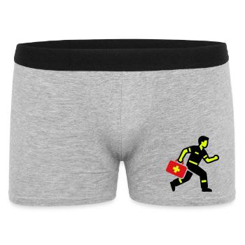 Paramedic Emergency Doctor Emergency Kit - Men's Boxer Shorts - heather grey - Front